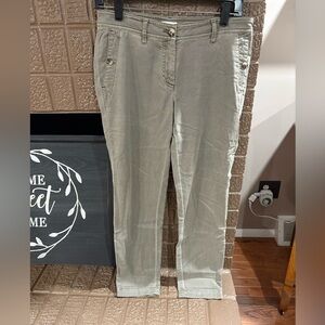J. Jill Women's Soft Chino Pants in Light Gray